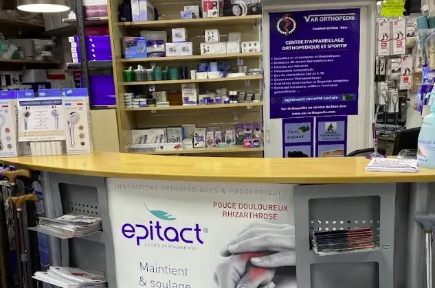 Comptoir conseil de Var Orthopédie à La Seyne-sur-Mer : orthèses, attelles et produits Epitact